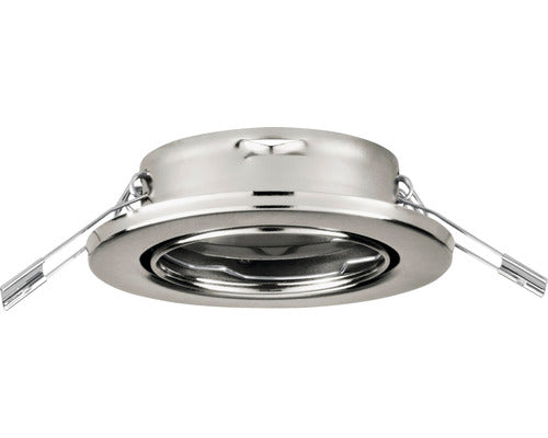 Spot Incastrat Agulo Gu10 35w Ø86 Mm, Nichel Mat, Pachet 3 Bucati