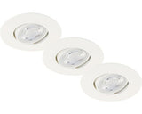 Spoturi Led Incastrate Nova Move 5w Ø90 Mm, Alb, Pachet 3 Bucati