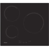Plita incorporabila vitroceramica Candy CH63CC, 3 zone de gatit, Touch Control, 60 cm, negru