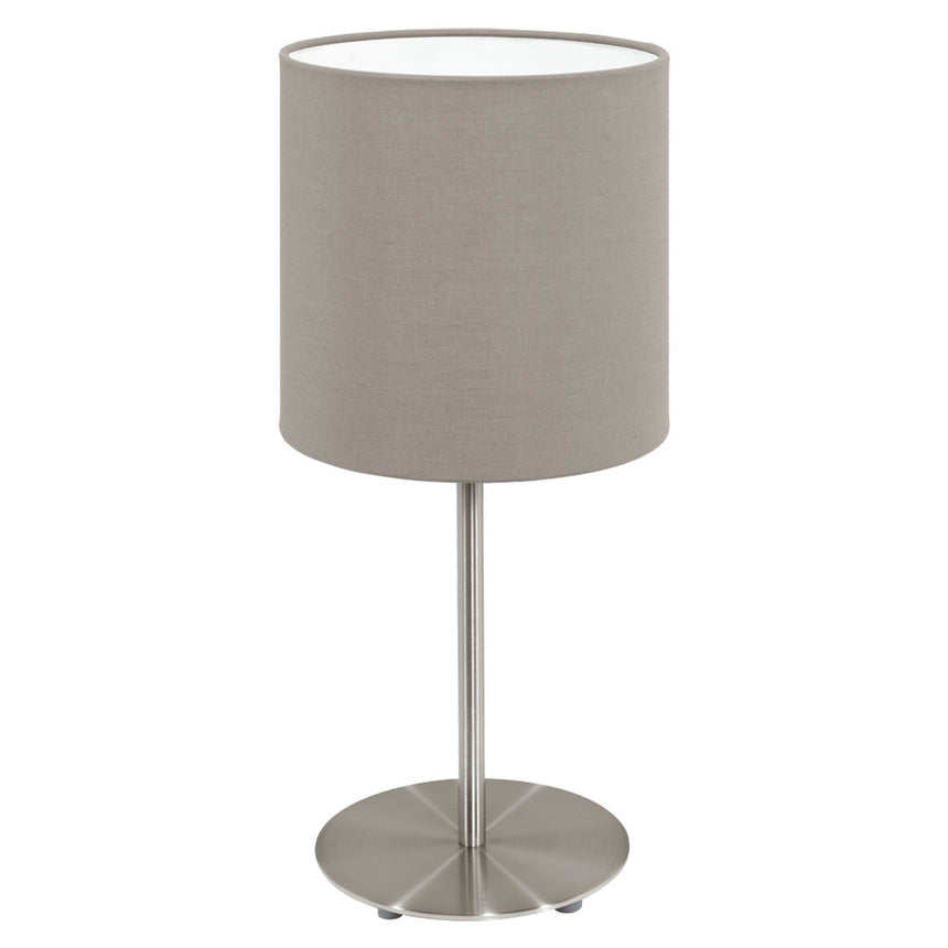 Lampa de masa, EGLO, 95726, PASTERI, E14, 1X40W, IP20, gri taupe (maro cenusiu)