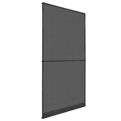 Plasa De Tantari Cu Rama Din Aluminiu Pentru Usa, Antracit, 100x215 Cm