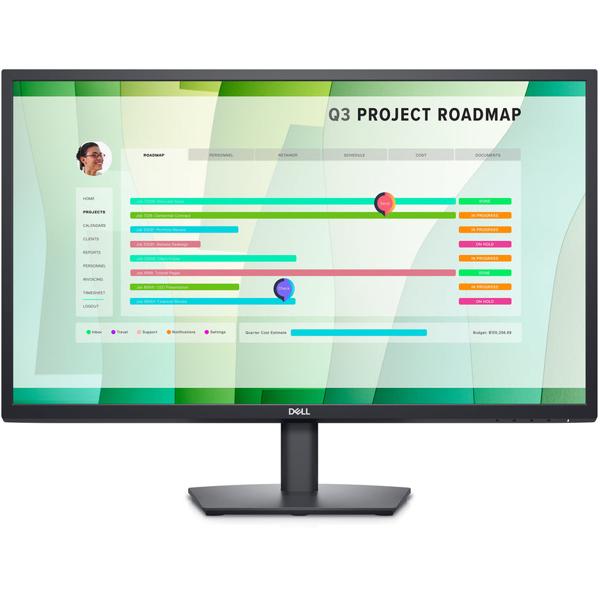 Monitor LED IPS Dell 27", Full HD, HDMI, VESA, Negru