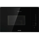 Cuptor cu microunde incorporabil, Gorenje BMI251SG3BG, 25l, 900W, 15 programe, Control tactil, Negru