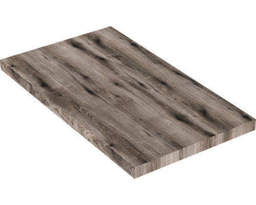 Blat pentru Lavoar Baie, PAL, Rovere Fossile, 80x46x3,8 cm, Maro