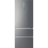 Combina frigorifica Haier A3FE743CPJ, 450 l, Clasa E, Total No Frost, Compresor Inverter, MyZone, SuperFreezing, Daylight, H 190 cm, Inox
