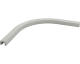 Prag Cabina Dus Semirotund Din Compozit 90x90 cm Gri Inox