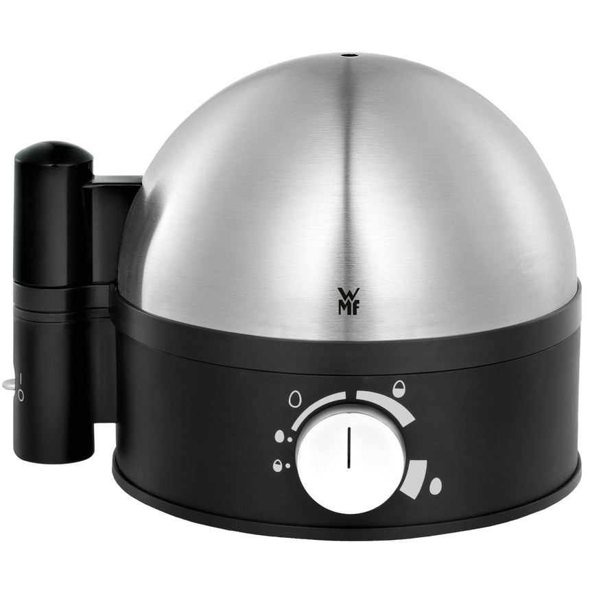 Fierbator de oua WMF 415070011 ,380 W, 1-7 oua, Reglarea gradului de gatire, Inox/Negru