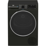 Uscator de rufe Beko B3T68239MG, 8 kg, 16 programe, Clasa E, Pompa de caldura EcoGentle™, Steamcure, RecycledDry, Outdoor/Sports, Gri