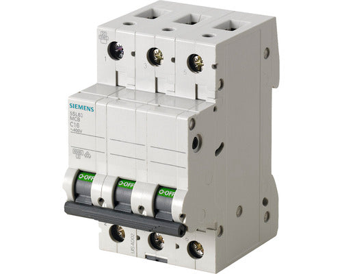 Intreruptor Automat Siemens Rccb 3p 6a 6ka, Curba C