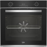 Cuptor incorporabil Beko BBIE13301XFP, Electric, 71 l, Grill, Timer, Autocuratare pirolitica, AEROperfect, RecycledNet, SteamShine Cleaning, Clasa A, Negru