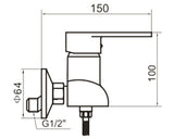 Baterie dus monocomanda Great Fratelli MY3031-7 crom