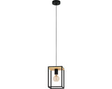 Pendul Libertad E27 Max. 1x40w, Negru/lemn