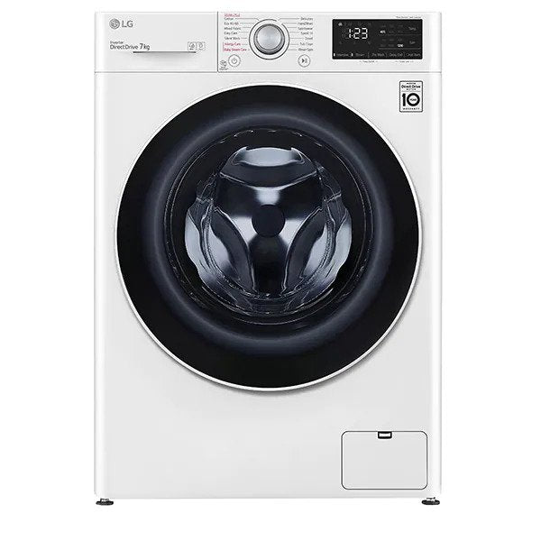 Masina de spalat rufe frontala slim LG F2WV3S7S0E, 7kg, 1200rpm, Clasa D, alb