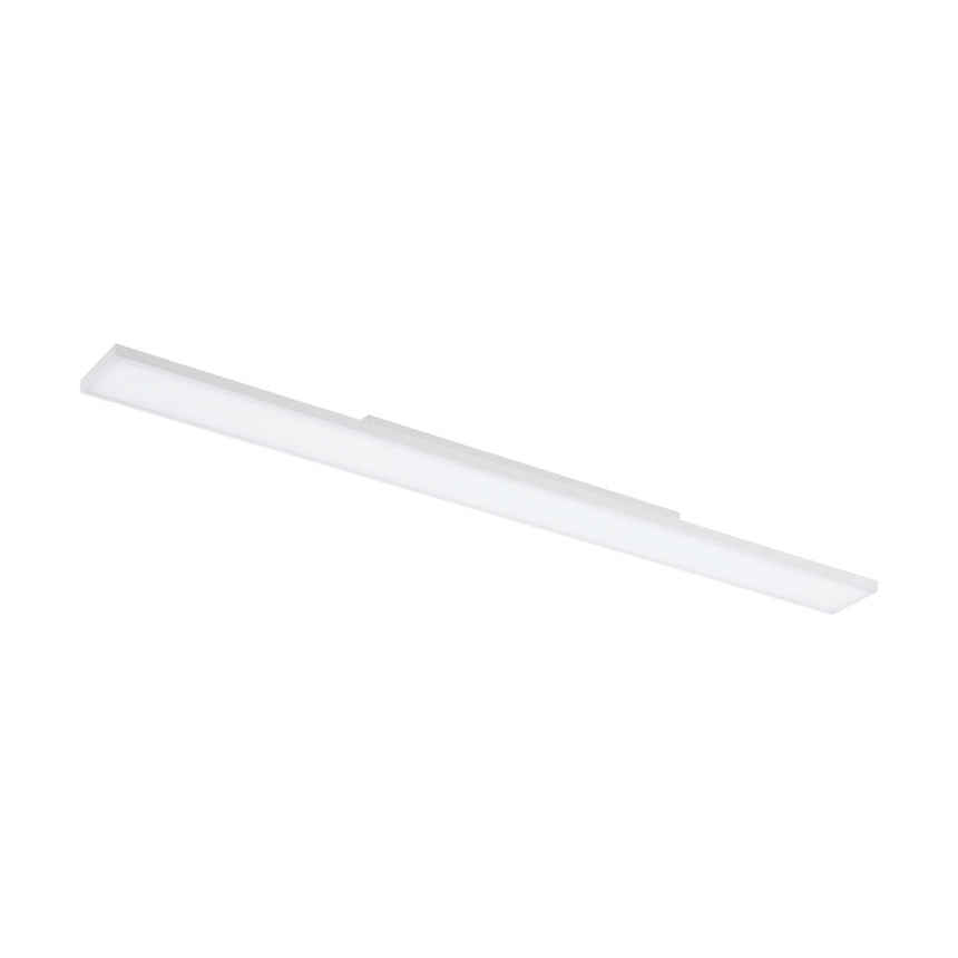 Plafoniera tip panou, TURCONA, EGLO, LED, 20W, 2600 lm, 3000K, otel, plastic, alb, argintiu, 120 x 10 x 6 cm