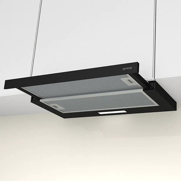 Hota telescopica Gorenje TH60E3B, 60 cm, max 350 m3/h, neagra