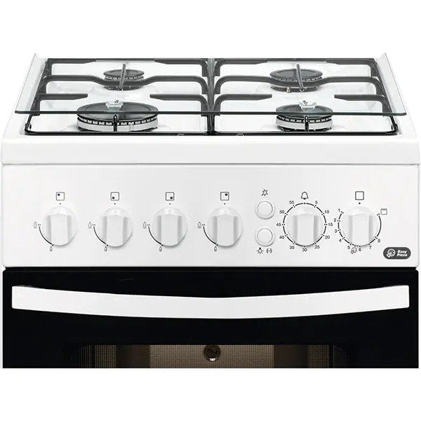 Aragaz ZANUSSI ZCG512H1WA, Gaz, 4 Arzatoare, L 50 cm, Grill, Rotisor, Alb