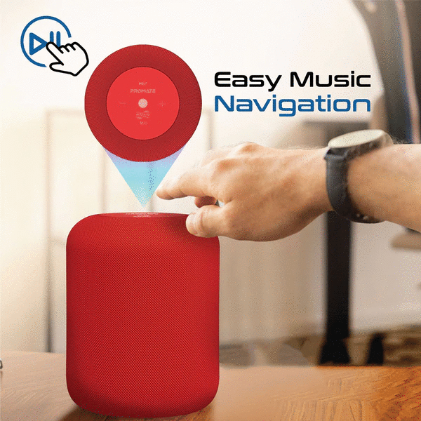 Boxa Portabila PROMATE Boom-10, Bluetooth, MicroSD, Rosu