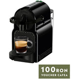 Espressor Nespresso by De'Longhi Inissia Black, 19 bari, 1260 W, Negru, set capsule degustare inclus