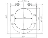 Capac WC Alca Plast A66, duroplast, inchidere lenta, alb 36,4x46 cm