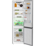 Combina frigorifica Beko B5RCNA406HXB1, 355 l, No Frost, Clasa C, AeroFlow , HarvestFresh , MaxStore, H 203,5 cm, Metal Look