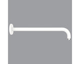 Brat Dus Fix AVITAL Waini Curbat 36 cm 1/2" Alb Mat