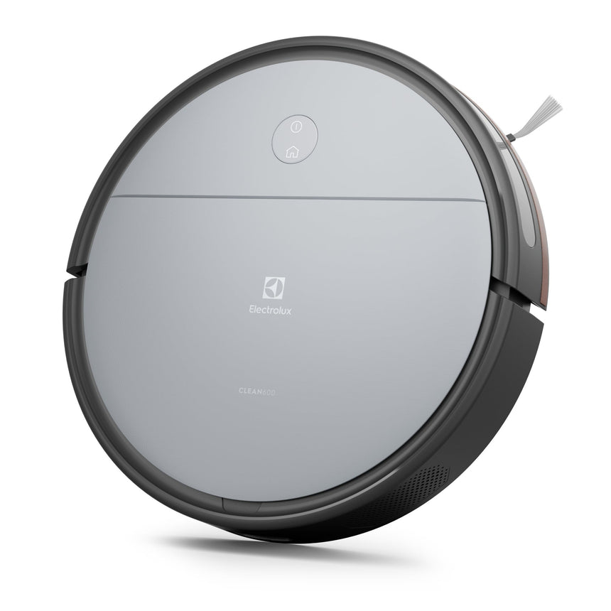 Robot de aspirare ELECTROLUX Clean Seria 600 ER61UD1UG, 14,4V, 2,6Ah, Pa 2600, autonomie pana la 120 min, control prin wifi & app Electrolux, 3 trepte viteza, navigare prin giroscop, Bluetooth, timer, 72 dB, gri