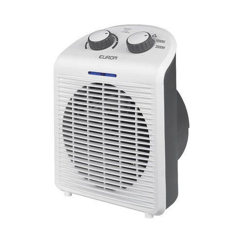 Aeroterma electrica Eurom Safe Fanheater 2000W, 3 trepte de putere, termostat, ventilator, alb
