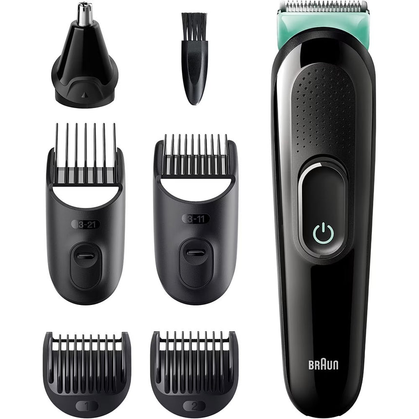 Aparat de Tuns Multifunctional 6 in 1 BRAUN GK3321, Acumulator, 50 Minute Autonomie, Negru