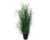 Planta Artificiala Tufa Iarba In Ghiveci Negru H 120 Cm