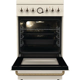 Aragaz GORENJE GKS5B70CLI, 4 arzatoare, Gaz, Electric, L 50 cm, Bej