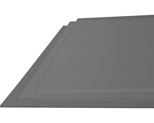 Placa Bravo PVC 1000x1000x3 mm Gri