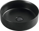 Lavoar Rotund cu Montaj pe Blat, Sanotechnik, K422B, Negru
