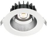 Spot incastrabil fix cu LED integrat Elia 25W 2840 lumeni IP54, 4000K, Ø172 mm, alb