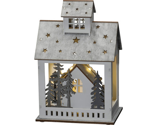 Decoratiune Din Lemn Cu Led Konstsmide 23, 5x11x15, 7 Cm Alb Cald