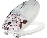 Capac WC FORM & STYLE Flower, inchidere lenta, usor detasabil, 46,2x36,5 cm