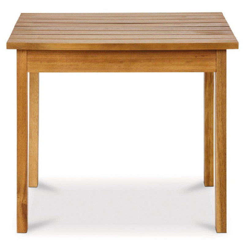 Masuta de gradina LikeSmart, lemn, culoare maro, 47 x 47 x 40 cm