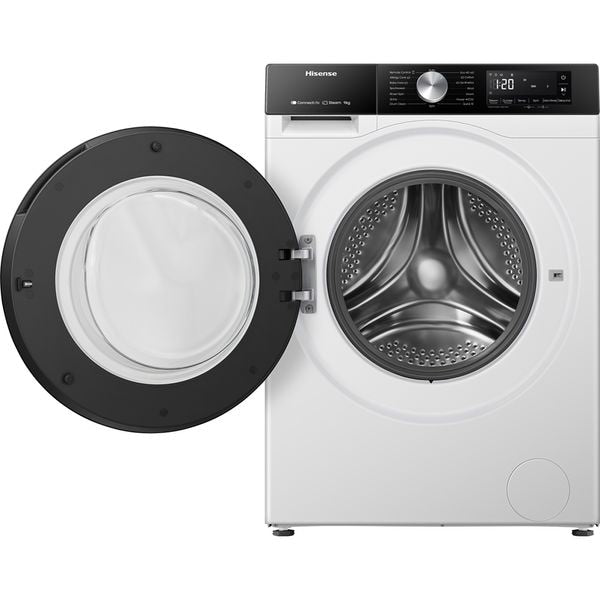 Masina de Spalat Rufe Frontala HISENSE WF3S9043BW3, Steam, 9 kg, 1400rpm, Clasa A, Wi-Fi, Alb