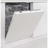 Masina de spalat vase incorporabila Indesit DIO3C24ACE, 14 seturi, 9 programe, Clasa E, Fast&Clean, Push&Go, Tava tacamuri, Semnal luminos, 60 cm