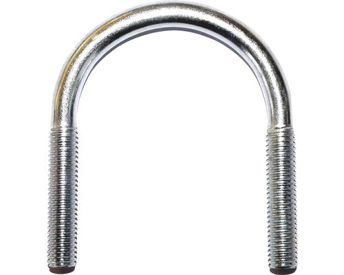 Coliere Tip U Cu Surub Dresselhaus 8x42 Mm (1/2") Otel Zincat, 100 Bucati, Rotunde