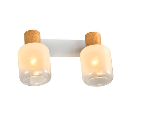 Aplica Perete Interior Gentle E27 Max. 2x15w, Alb/natur