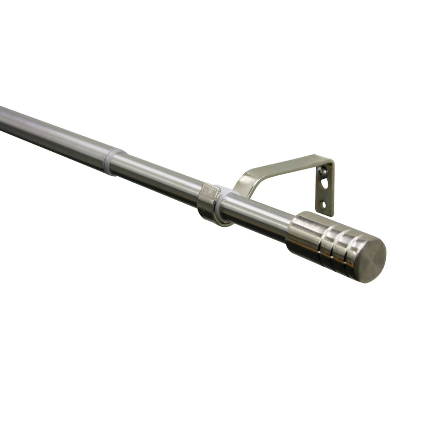 Kit galerie extensibila Gardinia Cylinder Inox 190-360 cm Ø 16/19 mm