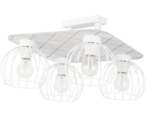 Lustra Wista E27 Max. 4x60w, Alba