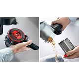 Aspirator Vertical 2 in 1 BOSCH Unlimited 7 BCS712XXL, 0.3l, 18V, Autonomie maxima 80 min, Negru-Argintiu