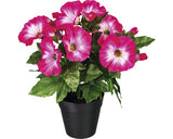 Planta Artificiala Petunie In Ghiveci H 28 Cm Roz