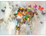 Tablou Canvas Butterflies 84x116 Cm
