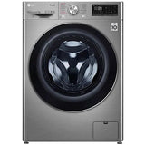 Masina de spalat rufe cu uscator LG F4DV709S2TE, Spalare 9 kg, Uscare 6 kg, 1400 rpm, Clasa A, Motor AI Direct Drive, Steam+, TurboWash, ThinQ, Argintiu
