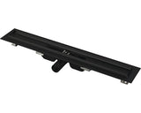 Rigola Dus Fara Gratar ALCA APZ101 LOW 300 mm Negru Mat