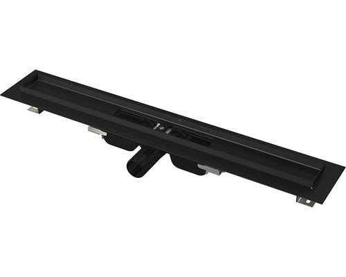 Rigola Dus Fara Gratar ALCA APZ101 LOW 300 mm Negru Mat