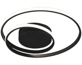 Plafoniera Cu Led Integrat Zibal 22w 2200 Lumeni, Negru Mat