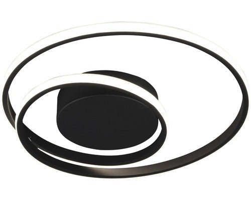Plafoniera Cu Led Integrat Zibal 22w 2200 Lumeni, Negru Mat